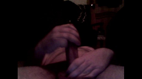 Fat guy masturbates big cock