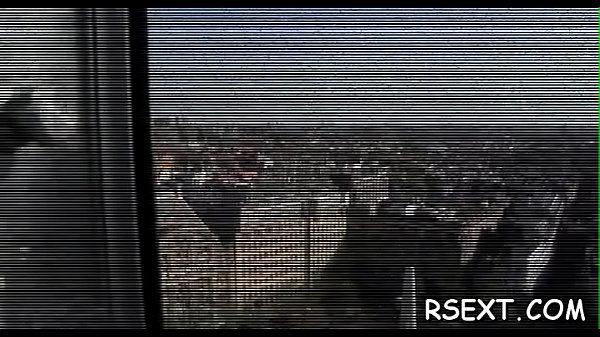 Gorgeous hooker puts cock-sock on dick and gives hot blowjob