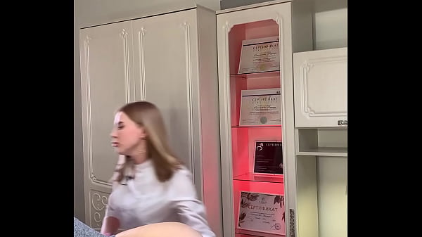 The beauty came for a deep bikini waxing, most likely she is getting ready for hot sex