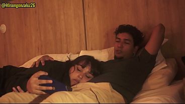 Watching Netflix with my stepsister and I couldn't help but rest my penis in her mouth (they almost discovered us)