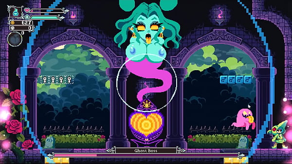 Flip Witch [Pixel HENTAI Game] Ep.13 monster cock titjob and facial cumshot !