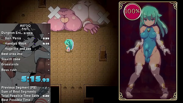 Quête du donjon Futanari de Mage Kanade'_s à tout% en 18:31