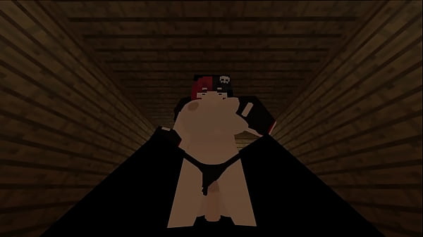 Ellie, fille de Minecraft, fait l'amour en position de cow-girl