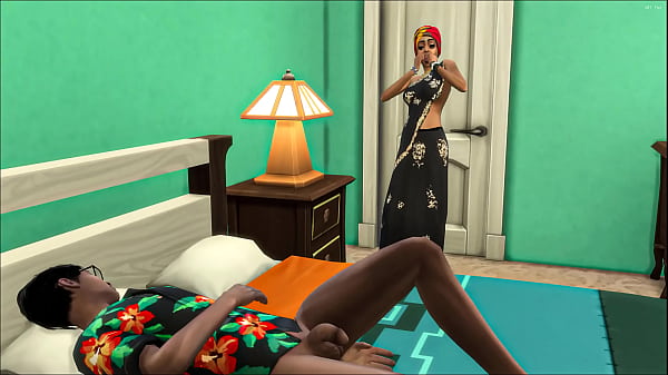 La matrigna vedova indiana sorprende suo figlio nudo nel suo letto mentre stava facendo un pisolino e non riusciva più a sopportarlo e ha succhiato perché era molto arrapata - Mamma e figliastro