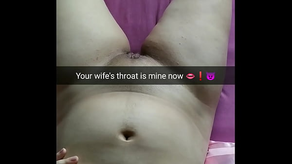 Esposa infiel joven y tetona con un coño peludo usado por su amante como juguete - Snap Cuckold Captions - Milky Mari